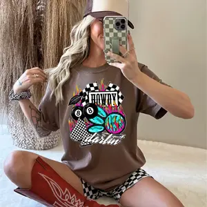 Retro Summer Vibes WesternT-Shirt, Cow Skull Strawberry Bow Graphic Tee, Trendy Boho Cowgirl Outfit, Vintage Western Top, Country Concert Apparel	