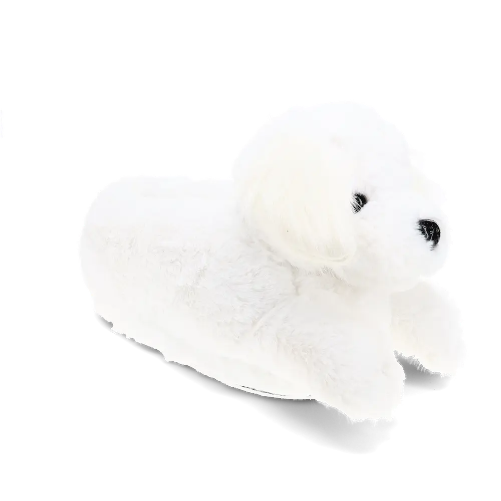 Maltese Slippers for Women - Soft Plush Animal Slippers with Non-Slip Sole & Memory Foam Footbed - Perfect Gift for Dog Enthusiasts & Women's Walking Shoes