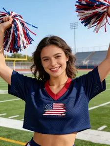 Women's Usa Football Team Jersey No. 8, Breathable Short Sleeve Soccer Shirt, Casual Sportswear Fan Edition, Fits Ice Hockey/football/basketball/rugby