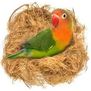 Finch Coconut Fiber, Loose Bedding Substrate for Birds Nest Cages, Nesting Material for Budgie Hummingbird Canary Parakeet, 1.5 oz
