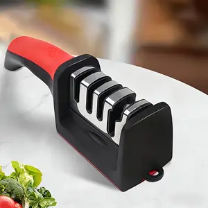 4-Stage Professional Knife Sharpener - High-Precision Whetstone, Diamond, And Ceramic Sharpening Stone with Non-Slip Grip - Easy to Use, Fast Sharpening, And Long-Lasting Performance, Suitable for Father'S Day