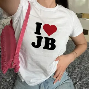 I Love JB Baby Tee, I Heart JB Concert Outfit Baby Tee