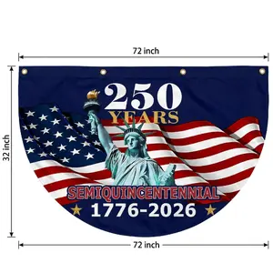 2026 USA Semiquincentennial 250th Anniversary Flag Liberty Bell Statue of Liberty Vintage Canvas Wall Art for Living Room Patriotic July 4th Independence Day Home Decor Poster Banner