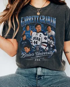 Comfort Colors Garrett Graham Briar University Hockey Team T-Shirt, Vintage Sports Romance Tee