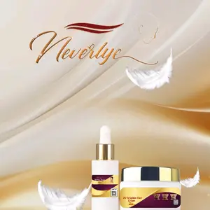 Neverlye 3D Extreme Brighten 0.5 Oz Serum and 2.Oz 3D Face Cream Repair Kit for Radiant Skin Care