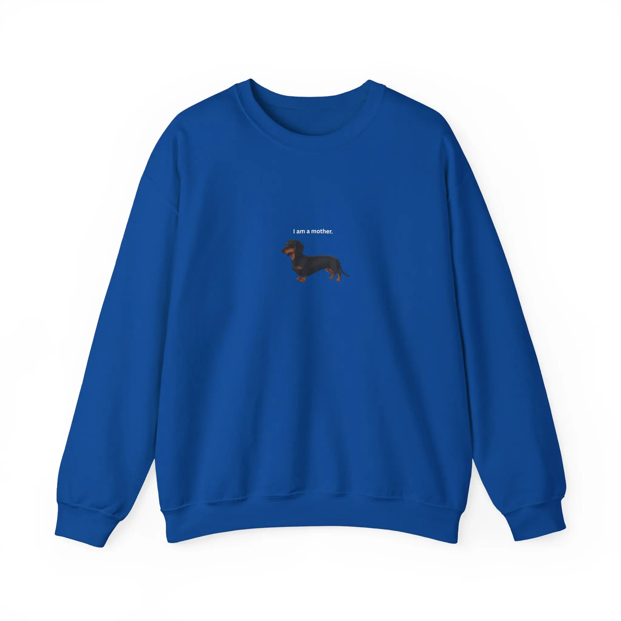 Black and Tan Short Hair Dachshund Crewneck Sweatshirt, Dog Mom Gift, Cozy Cotton Pullover for Women & Pet Lovers