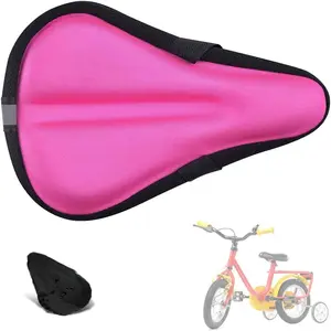 Gel   Cushion Cover for Boys & Girls, 9"x6" Breathable &  Soft Memory   Bicycle Saddle Pad with Water&Dust Resistant Cover