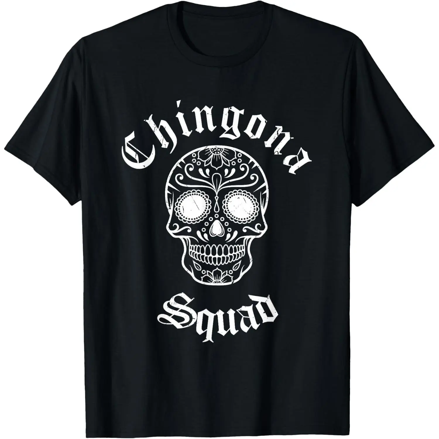 Chingona Squad | Mexico Womens Mexican Pride Skull Chingona T-Shirt