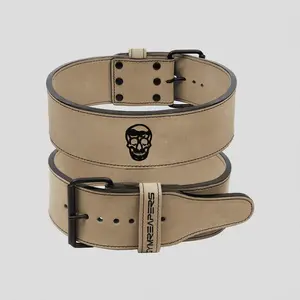 High-Grade Leather Gymreapers 10mm Single Prong Weightlifting Belt in Tan High-Grade Leather Gymreapers 10mm Single Prong Weightlifting Belt in Tan
