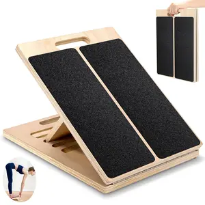Slant Board for Calf Stretching, Adjustable Wooden Calf Stretcher Incline Board, Calf Stretch Board for Squats Leg Knees Heel Ankle Stretching