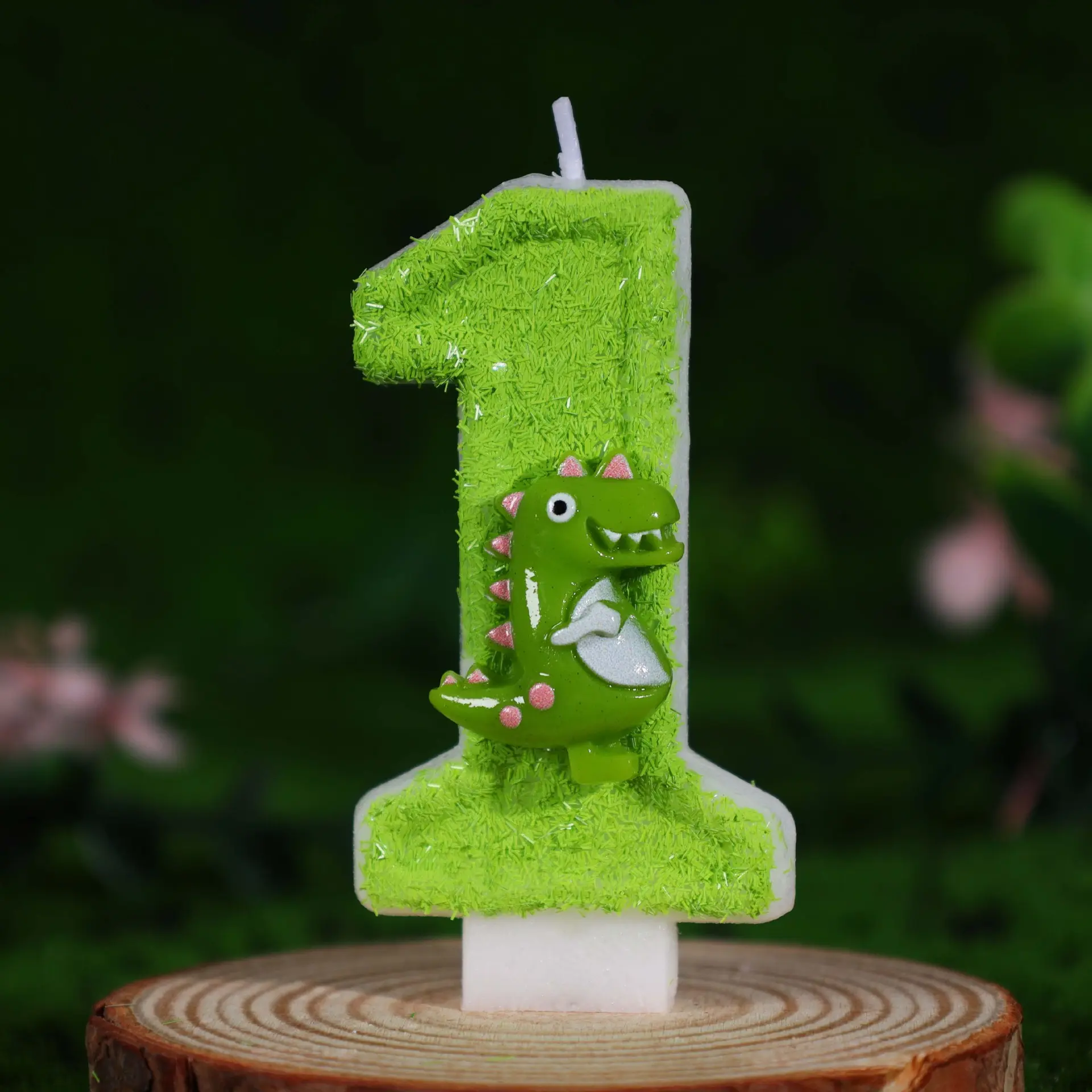 1pcs Shiny Dinosaur Birthday Candles, Dinosaur Cake Decorations, Cake Decorating Supplies, Birthday Cake Toppers, Anniversary Celebrations, Party Atmosphere Enhancement, Valentine's Day Decor, Winter & New Year, Ornaments