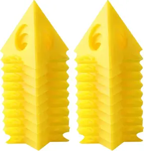 Painters 20pcs Painters Pyramids Stands Paint Triangle Stands for Painting Mini Cone Paint Stands for Canvas and Door Riser