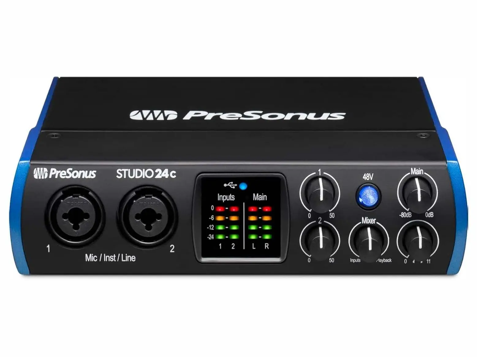 Interface Tos PreSonus Studio 24c 2x2, 192 kHz, USB Audio Interface with Studio One ...