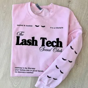 ‘Lash Tech Social Club' Crewneck Sweatshirt