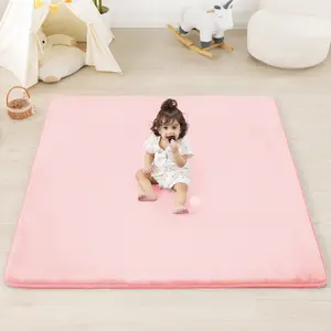 [ mothersdaygift ] PaPaMat 1.3" Thick Baby Floor Play Mat, Basic Padded Foam Mat for Tummy Time Crawling, Non Slip Cushioned for Babies Toddlers Infants Kids