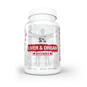 5% Nutrition Liver & Organ Defender Dietary Supplement - Vitamin-Infused Antioxidant Supplement, Natural Detox Energy Health Formula, Vitality Support, 270 Capsules