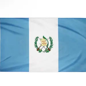 Guatemala Flag 3x5 FT, Thicker 100D Polyester, Double Stitched Guatemala National Flags, Quality 3x5 Ft with Brass Grommets for Indoor Outdoor Use
