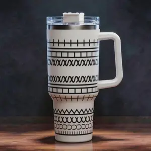 [Tumblers] 40 oz insulated tumbler with handle - Hidden sarcastic text