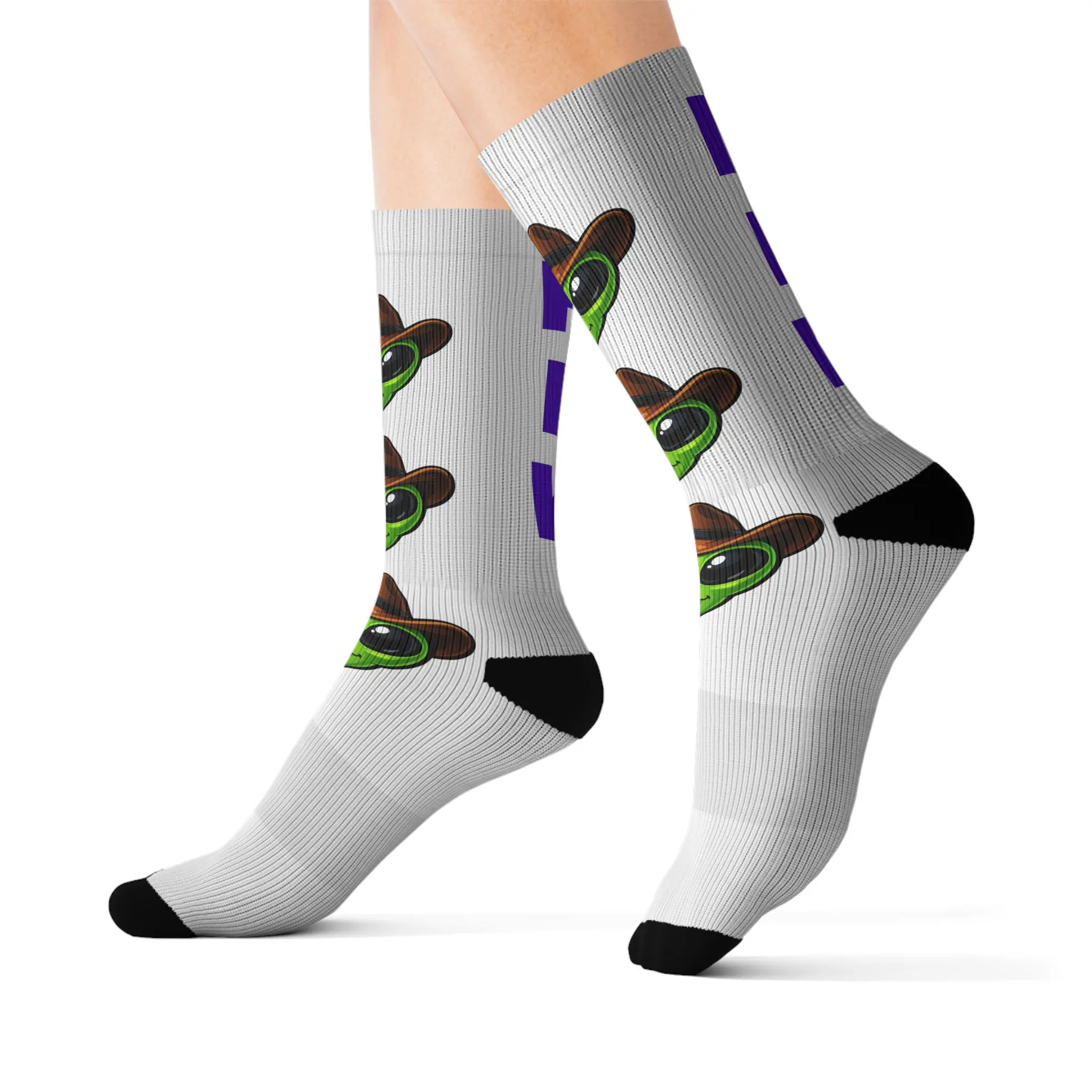 Alien Pilot Helmet socks | Sublimation Socks with HFK monogram