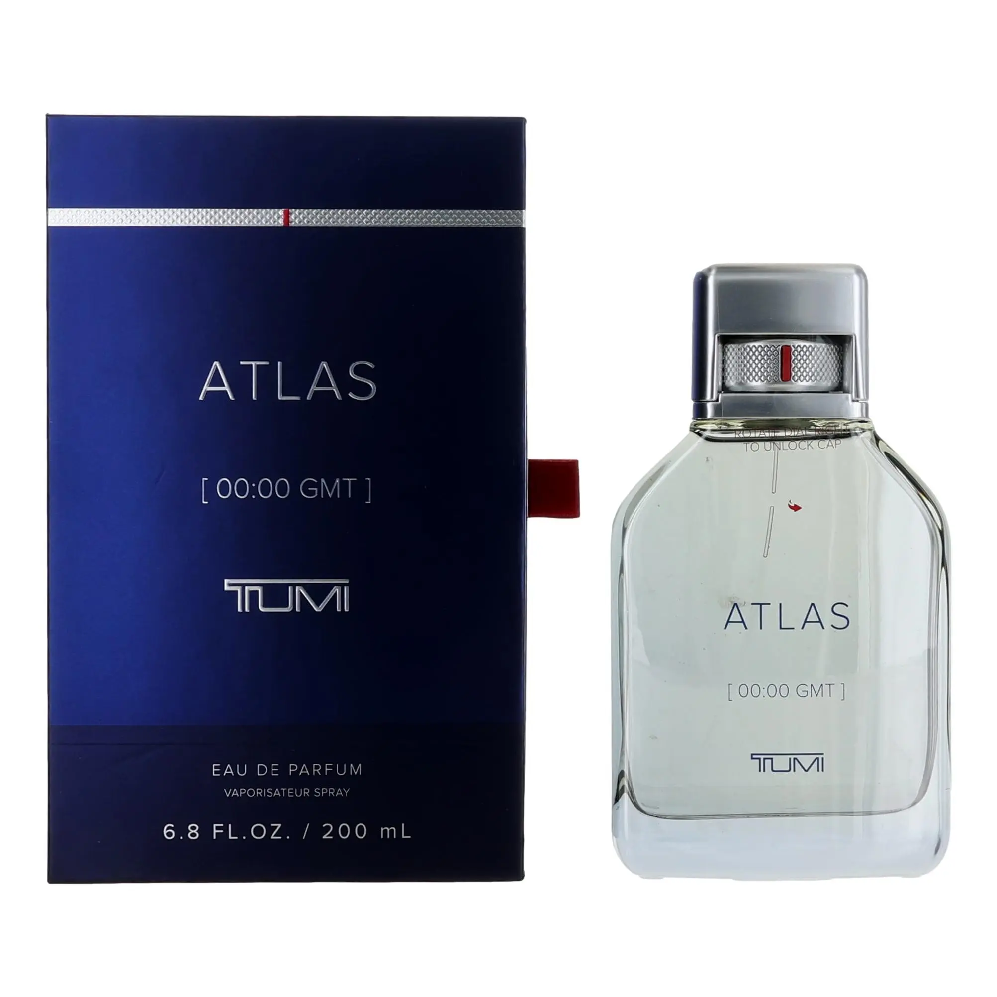 Tumi Atlas [00:00 GMT] Men's EDP Spray - 6.8 oz, Bergamot, Fresh Bold Fragrance