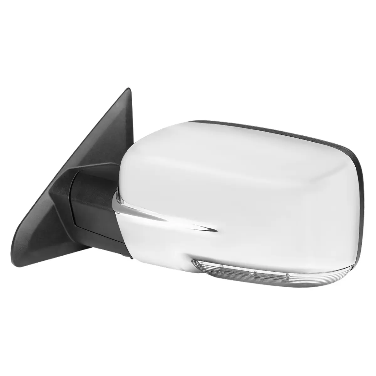 2013-2019 RAM Chrome Power Adjustable, Auto-Fold, & Heated Side Mirror w/ LED Turn Signal & Puddle Light - Driver Side Only