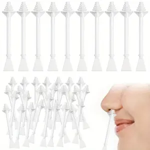 Nose Waxing Sticks 100 Pcs Plastic Nasal Cleaning Applicators For Painless Gentle Nostril Ear And Eyebrow Hair Removal Nose Hair Wax Sticks Nose Wax Applicator Sticks For Nostrils Ears Face Cleaning, Hair Removal Accessory
