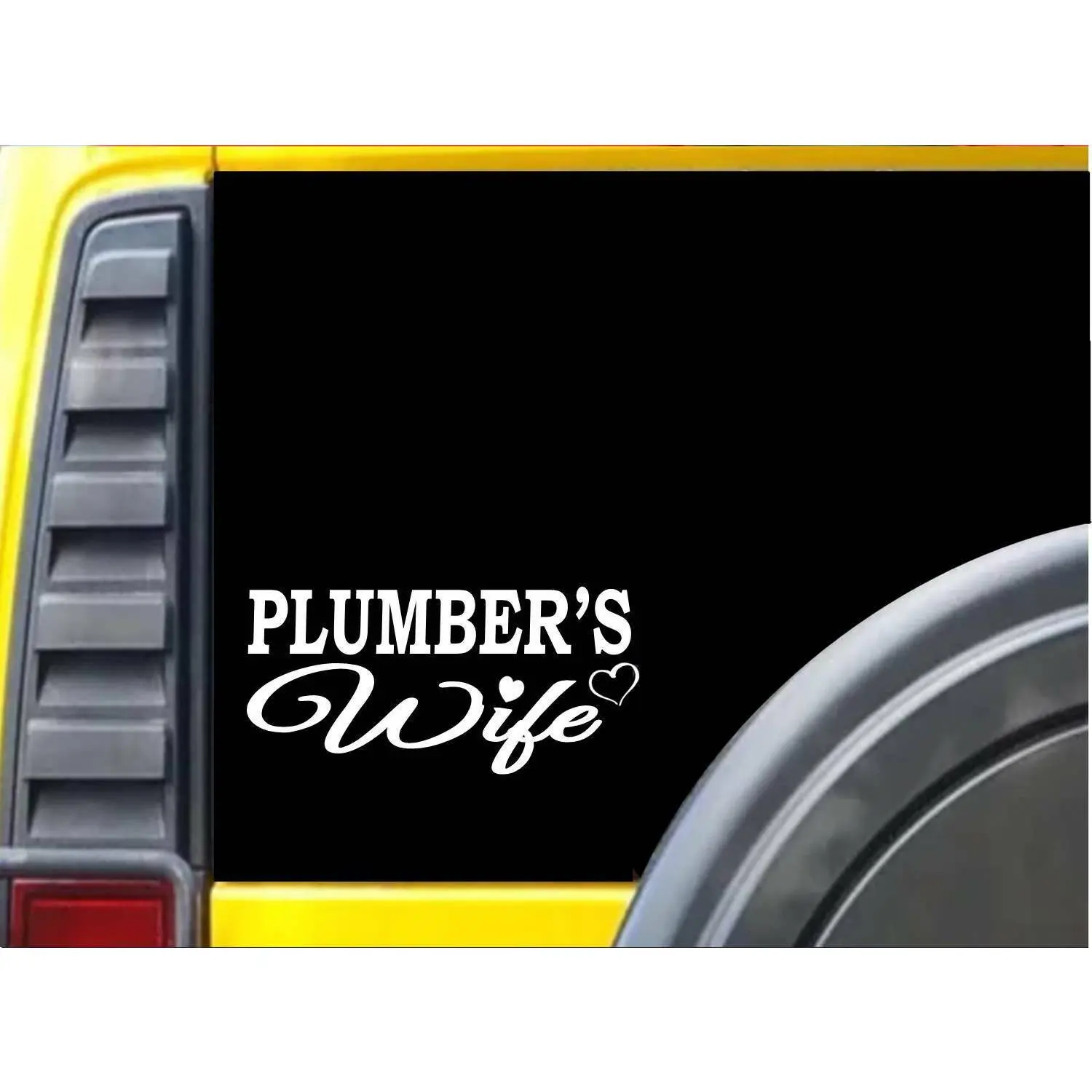 Plumber's Wife K361 8 inch Sticker plumbing decal