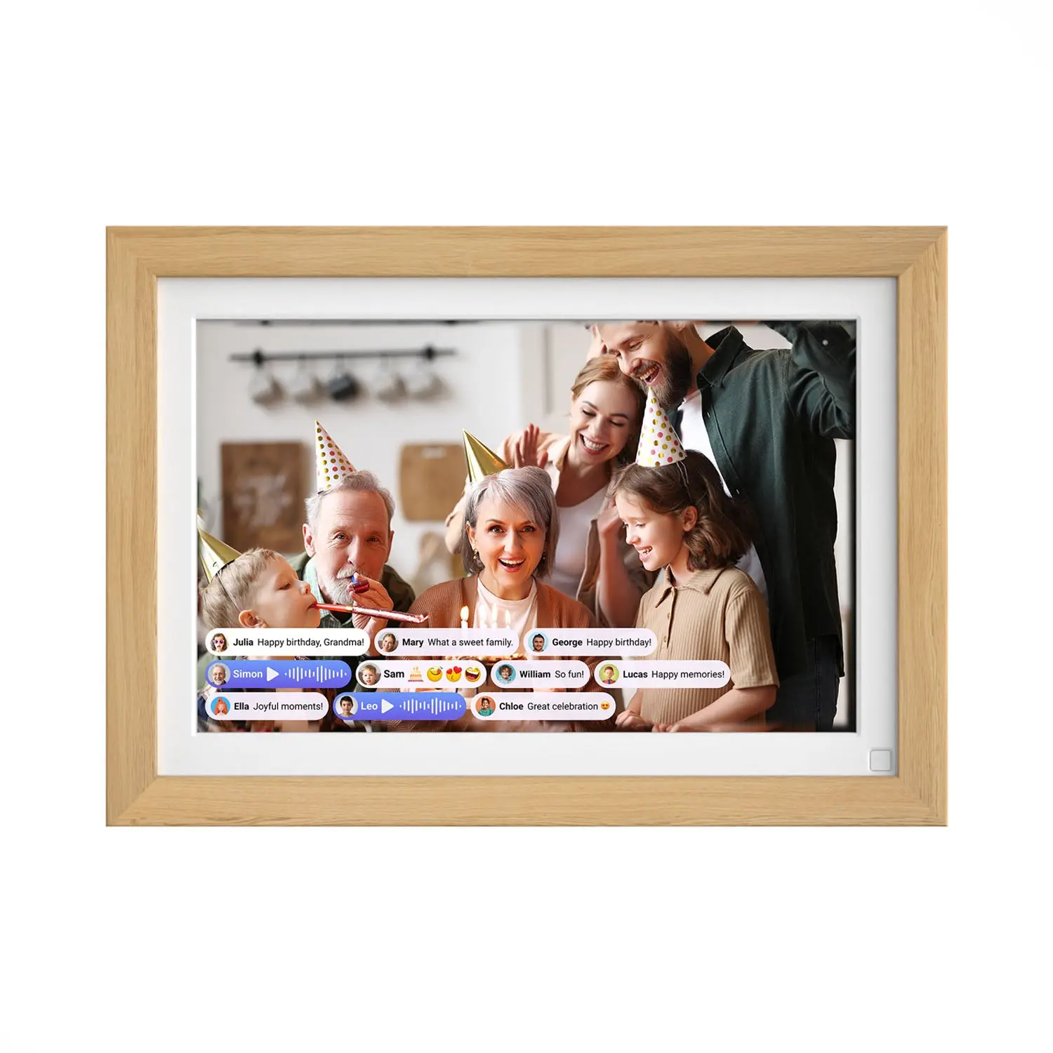 myFirst Digital Live Photo Frame - Smart Photo & Video Frame with App, Home Decor for Room Decor