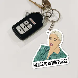 The Real Housewives Acrylic Keychain Movie Character Face for RHOSLC & Bravo Fans Trendy Customizable Gift Item Best Material Durability Multi-functional Home Décor