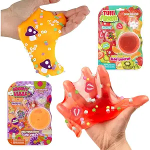 ORB Design Your Own Slime Kit 2 Pack - 2 Individual Slimi Creator Kits - Includes Tutti Frutti and Groovy Vibes Scented Slime Kits Each with Mix-Ins to Make Your Own Slimes - Fun Squishy Fidget Slimes