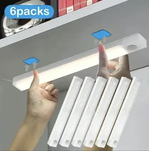 LED sensor light strip set, USB rechargeable, adjustable LED lights, suitable for wardrobes, cabinets, kitchens, desks, night lights, hallways, and stair indoor lighting