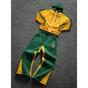 Men's casual zip-up hoodie set, Brazilian style tracksuit, men's sportswear set, running set