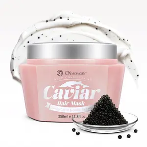 CNMOFAXIN Caviar Hair Mask – Ultimate Shine & Softness with Keratin & Herbal Extracts – Deep Conditioning for Dry, Damaged Hair, Sulfate-Free– 11.8 fl oz(350ml)