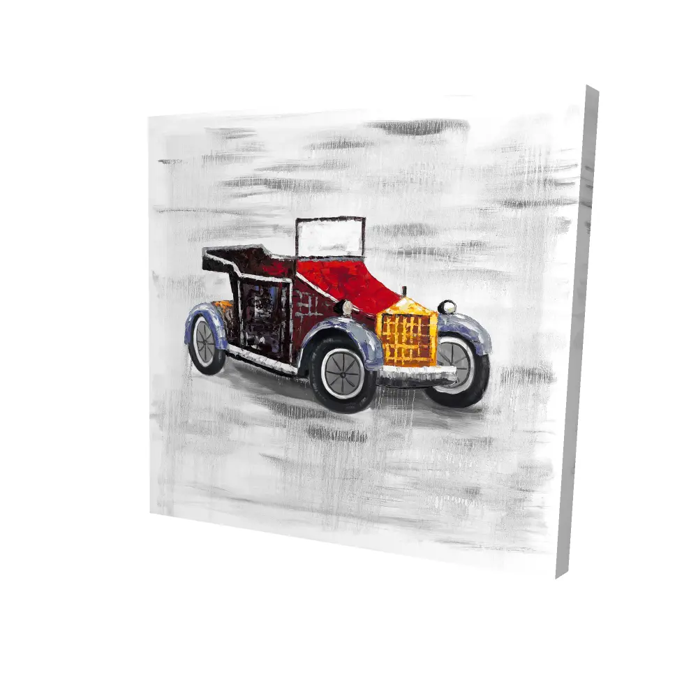 360 stand Retro Vintage Car Wall Artwork - 8x8 in High Def Classic Print with Sunroof Detail, Bedroom Home Wall Decor Posters & Prints for Home Supplies, Decoration, Artistic, Classic Prints