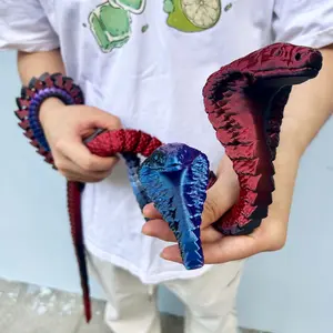 3D printed cobra statue, Unique Desktop Decoration & Collectible, Collectible Room Decor, Halloween Decor, Christmas Action Figures 2025, Fidget Action Figures for Home Office Desk Decor, 90cm/35.43in ,130cm/51.18in