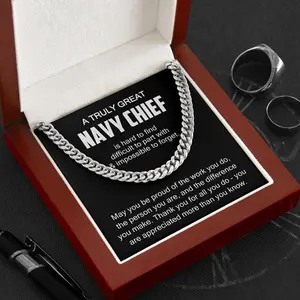 Navy Chief Necklace, Gift for Navy Chief, Thank You Navy Chief, Appreciation Gift for Navy Chief, Retirement Gift for Navy Chief