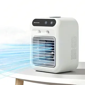 Summer Desktop Cooling Fan, USB Charging, Water-Cooling Portable Personal Cooler with Rechargeable Battery, Ideal for Desk Office Use