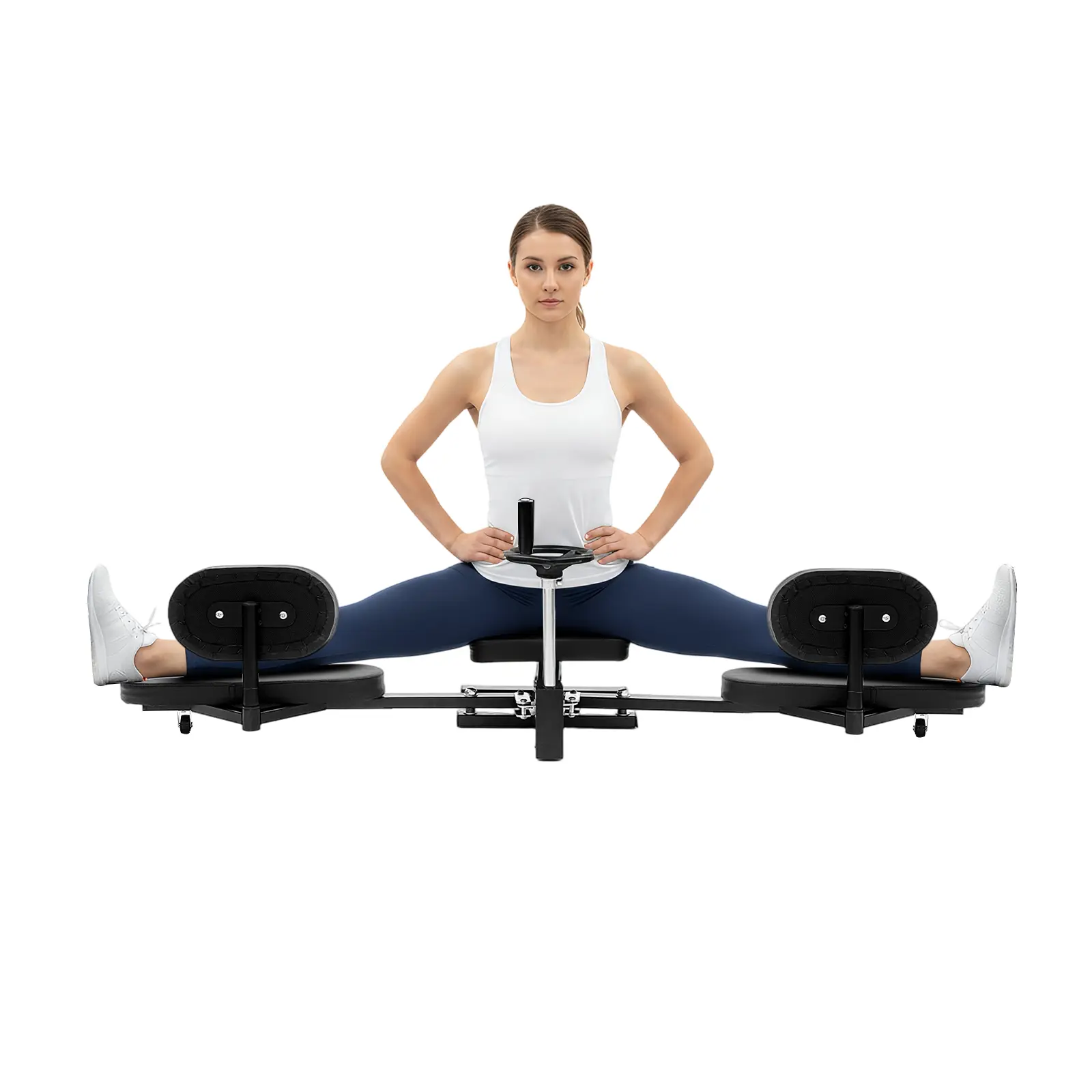PU Wood Board Leg Stretcher Machine - Angle Adjust, 0-210 Adjustable Stretching Angle, 100kg/220.46lbs Load-Bearing Capacity, for Dance, Ballet, Cheerleading, Home Use (Adults, Children), Gymnastics