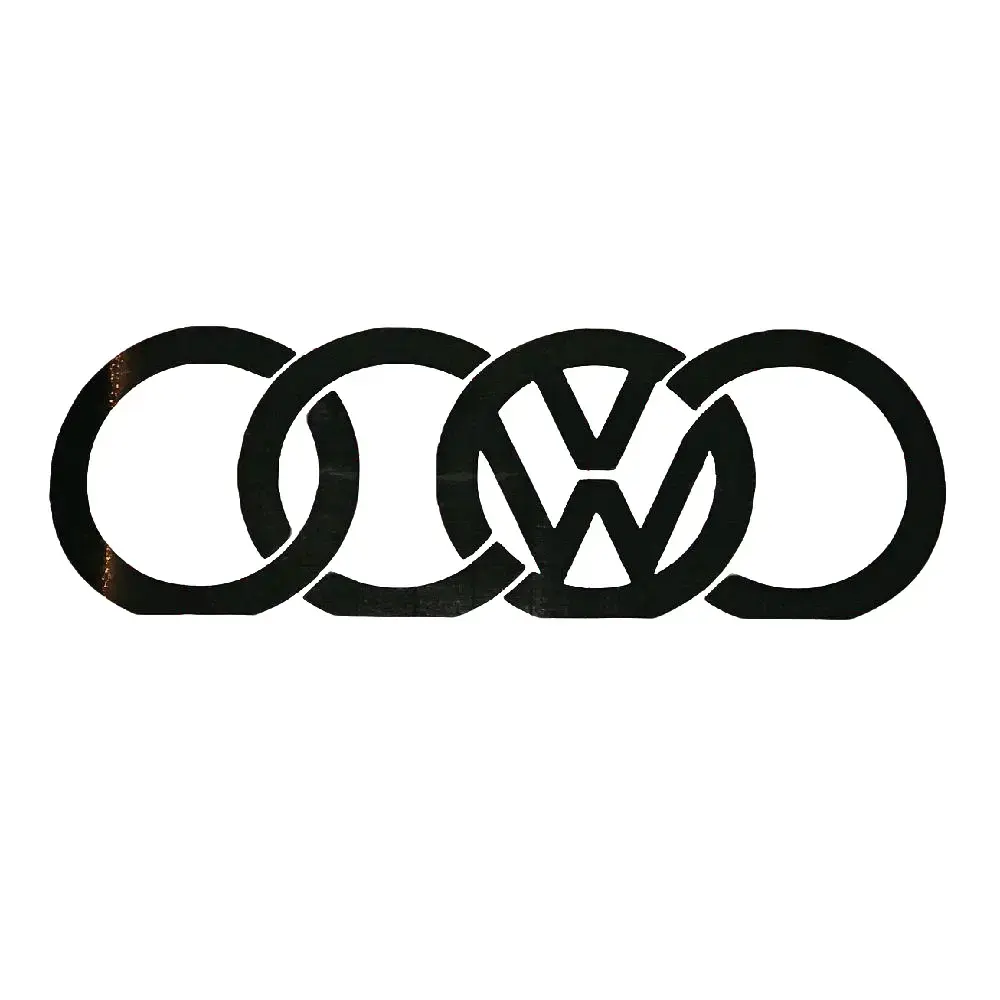 VW Logo Vinyl Decal - Durable Waterproof Sticker for Cars Toolboxes & More - Various Color Options - Ideal for Volkswagen and Audi Enthusiasts Matte Vinyl Metal Decals