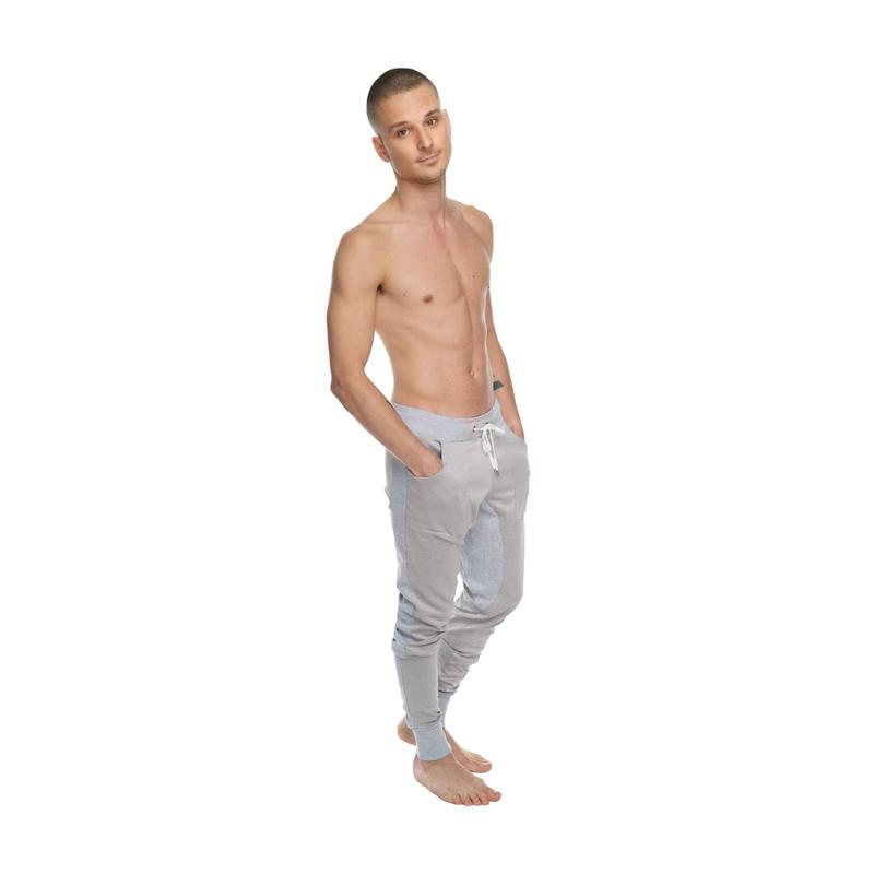 **Winter Edition** Performance-Luxe-Fleece Long Cuffed Jogger & Yoga Sweat Pants (Stainless Steel Grey)