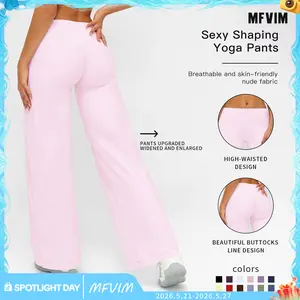 MFVIM Straight Leg Pants Upgraded Version Widened And Flared Trousers Fitness Sports Women's Training Slimming Pants Gym Sports Outdoor Versatile Trousers Yoga Pants Outdoor Sports