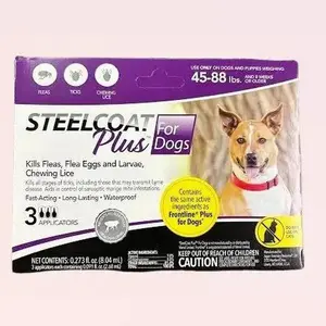 Steelcoat Plus for dogs (45-88 lbs) Flea & Tick
