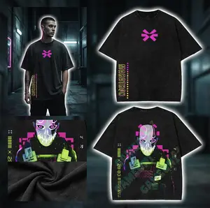 Mida Marathon Bungie Game Double-side Graphic T-Shirt Runner Faction  Hoodies Washed Tank Top Unisex Cotton Top Sweatshirt Menswear Crewneck Tee