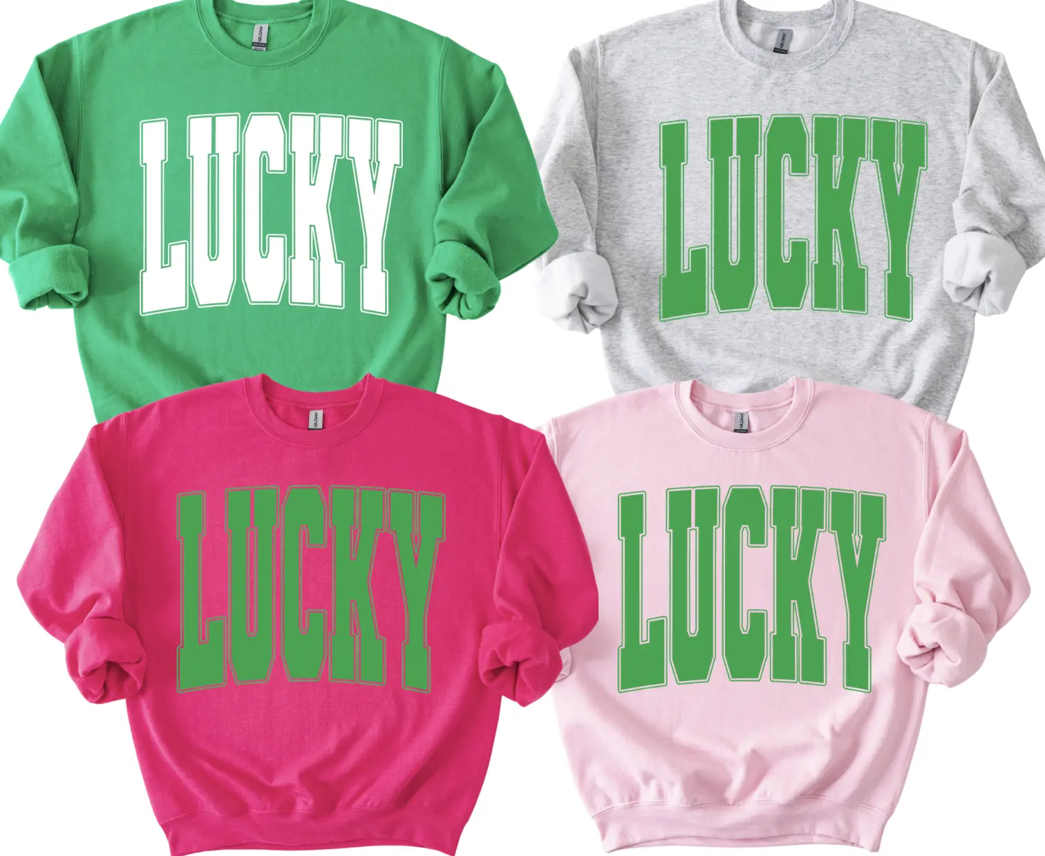 LUCKY St. Patrick's Day print sweatshirt or T-Shirt LUCKY St. Patrick's Day print sweatshirt or T-Shirt