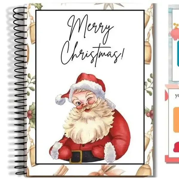 Christmas Gift Card Book, Diy Spiral Bound Gift Card Book, 5x7 Inch Colorful Spiral Bound Card Book , Christma Gift Cards Books Holder, DIY Personalized Xmas Gifts for Family, Friends, Students