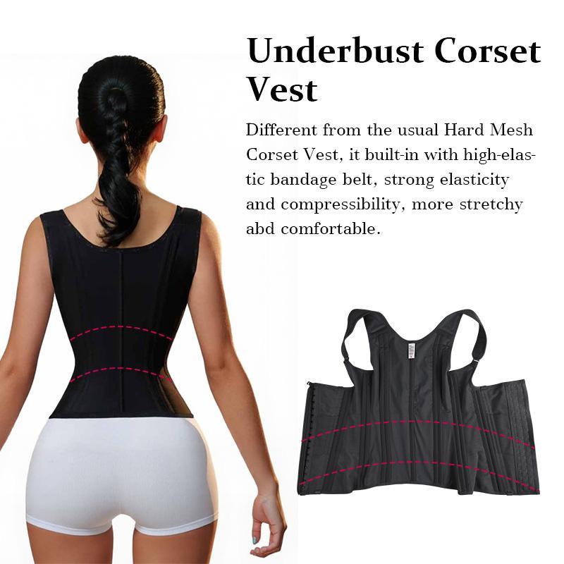 Women's Elastic Lumbar Tummy Control Waist Trainer - Specific Product for Women's Use as Described Zippered waist  vest Women's Latex Underbust Girdle back support faja formoms Full Body Shapewear waist  trainer  belt Women's Seamless V-Neck faja corset