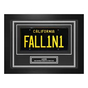 Lucifer License Plate Wall Display California Fall1n1 Prop Frame