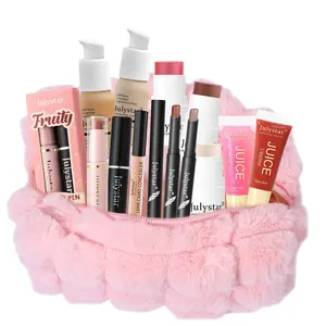 Makeup Gift Set, 1 Set Multifunctional Cosmetic Makeup Set with Makeup Bag, Including Foundation, Lip Gloss, Lipstick, Eyeshadow Stick, Blush, Concealer, Ideal Gift for Women & Girls, Makeup Kit Set