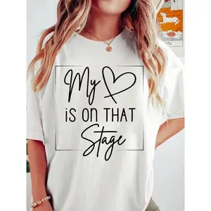 Dance Mom Retro My Heart Is On That Stage Dance Recital T-Shirt.jpg