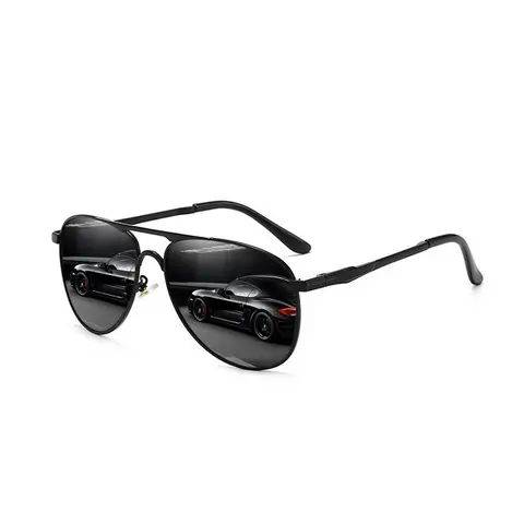 The latest trendy vintage-style sunglasses made of magnesium-aluminum alloy frame, suitable for both men and women, available in multiple colors, UV400 lenses protect eye health, stylish appearance enhances personal image, UV Blocking Sunglasses